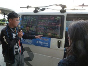 Frank erklärt die Route